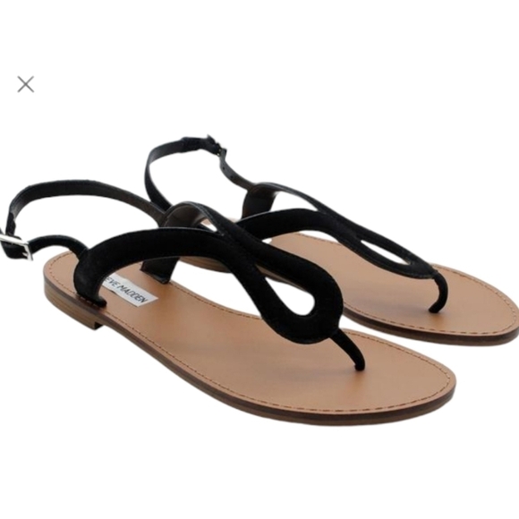 Steve Madden Women Takeaway Sandals Flats sz 7M - Picture 1 of 9